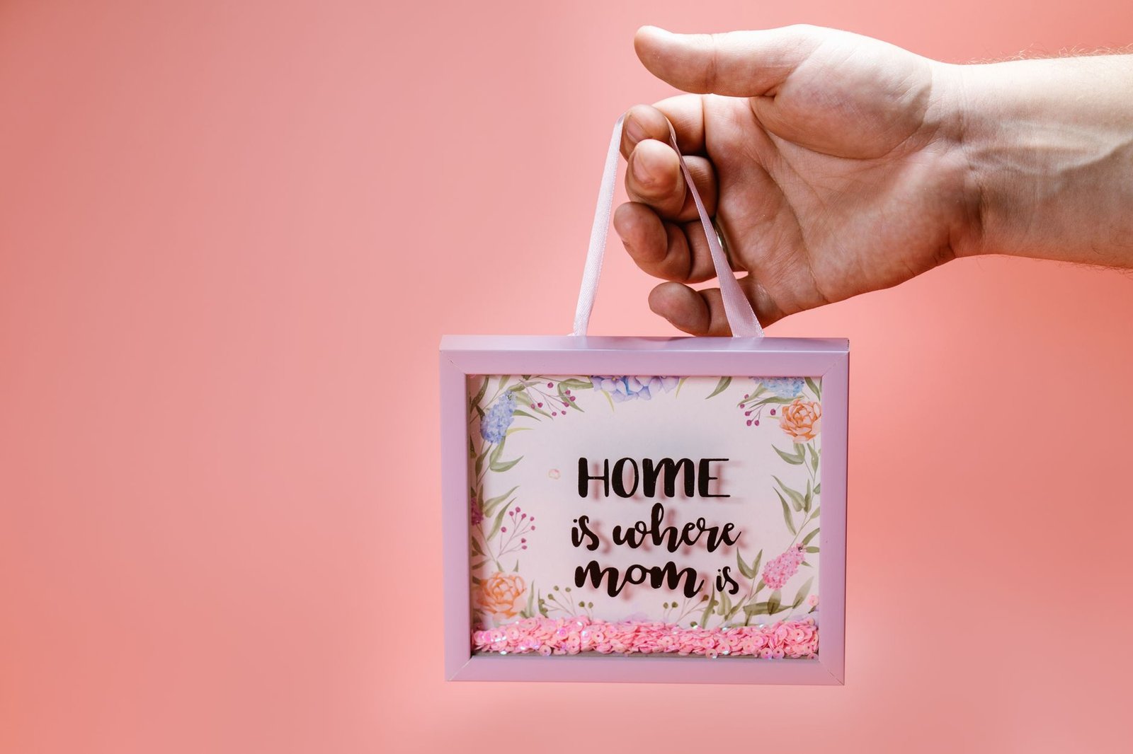 Mother's Day card with flowers for wife